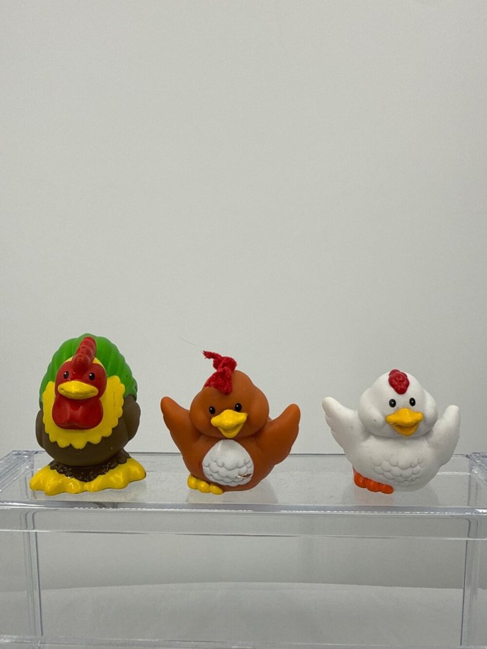 Fisher Price Little People Farm Chicken Rooster Lot Grandmillennial Vintage Toy